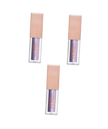 FOMIYES 3 Pcs Matte Eyeshadow Glittery Liquid Eyeshadow Pearlescent Eyeshadow Eye Shadow Eyeliner Flash 1 count (Pack of 1) As Shownx3pcs