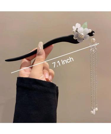 SUNNYHILL Chinese Vintage Hair Chopsticks for Women - Handmade Wooden Hair Sticks for Bun Hairstyles - Buy Online on GoSupps.com