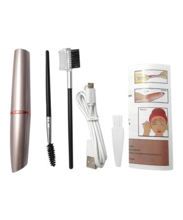 Buy Rechargeable Eyebrow Trimmer for Women - Painless Facial Hair Remover Portable Razor with Extra Brushes (Rose Gold) - International Shipping - Buy Online on GoSupps.com