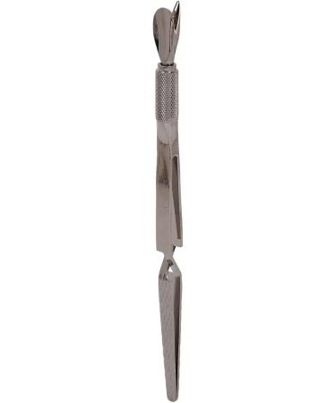 Nail Shaping Tweezers Double End Portable Nail Cuticle Pusher Stylish Look for Home (Ruthenium Black) - Buy Online on GoSupps.com