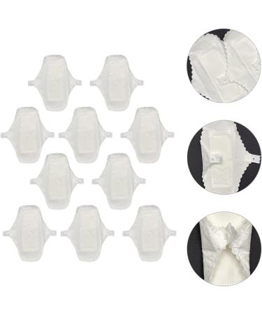 10pcs Girls Regular Absorbent Organic Charcoal Cotton Period Pads - Reusable Washable Sanitary Napkins for Women - GALPADA Mama White 18x13cm - Buy Online on GoSupps.com