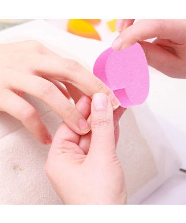 40Pcs Heart Shape Disposable Nail File Strips & Buffers - Pink | For Shaping Toenails & Fingernails - Buy Online on GoSupps.com