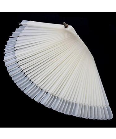 Milopon Nail Art Tips & Display Sticks - 50 Transparent Nail Polish Practice Color Card Fans - Buy Online on GoSupps.com