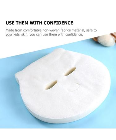 Minkissy 100pcs Skin Care Mask Sheets Breathable Non-Woven Full Face Masks for Kids Boys & Girls | Beauty Tools - Buy Online on GoSupps.com