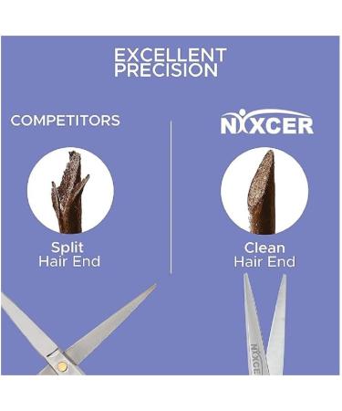 Nixcer Hair Cutting Scissors - Sharp Convex Edge Blade Hair Shears Series - 6.5" with Fine Adjustment Stainless Steel Hair Scissors Professional for Men Women & Babies - Buy Online on GoSupps.com
