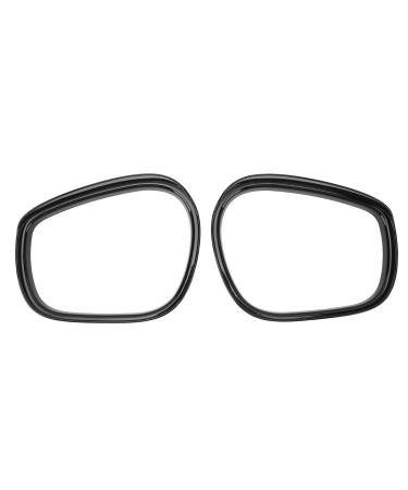 Return rain and eye brow frame door wing mirror frame covering high-strength durable scratch-resistant for Mustang Mach E 2021 to 2023 (shiny black)