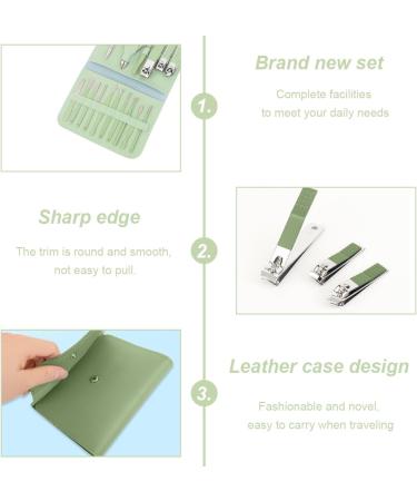 GNHG 16-Piece Fingernail Care Set Fingernail Set Manicure Set Nail Set Travel Manicure Set for Men and Women Green - Buy Online on GoSupps.com