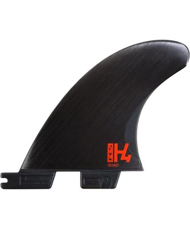 FCS II H4 Accelerator Tri Fin Set - Smoke Medium - High Performance Surfboard Fins - Buy Online on GoSupps.com