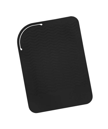 Black Silicone Heat Travel Mat Anti-Heat Pad for Hair Straighteners Curling Irons Flat Irons and Other Hot Styling Tools