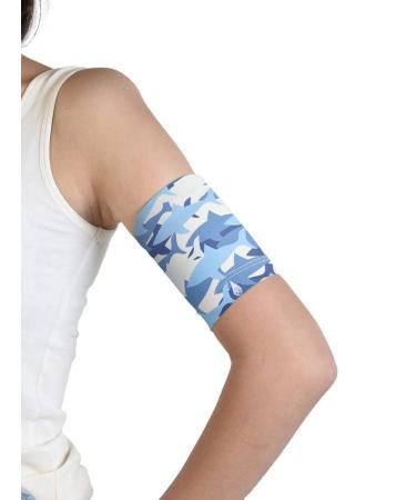 Dia band children glucose sensor protection bracelet freestyle libre medtronic dexcom or omnipod-comfortable reusable diabetics band.(Junior.l (20-22 cm))