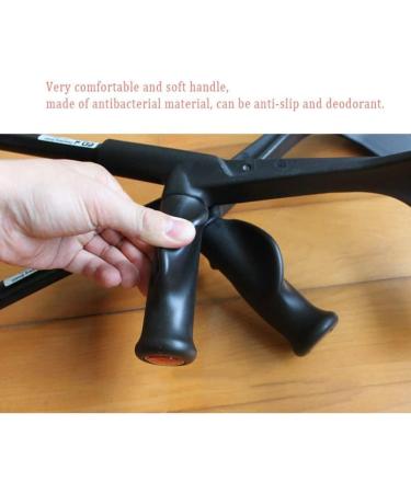 ATHUAHLR Forearm Crutches Adjustable Aluminum Alloy Forearm Crutch Open Cuff Crutches Elbow Crutches 10 Stops Adjustable in Height Lightweight and Easy Carry for Men/Women with Comfortable Grip - Buy Online on GoSupps.com