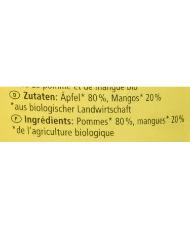 Alnatura Organic Apple Puree with Mango - Vegan Pack of 6 (6 x 360g) - Healthy Snack for Kids & Adults - Buy Online on GoSupps.com