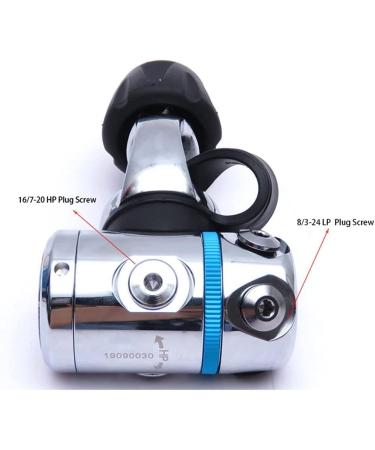Stainless Steel Scuba Diving Regulator First Stage 3/8-24 Low Pressure Port Plug with Leak-Proof O-Ring - 2PCS - Buy Online on GoSupps.com