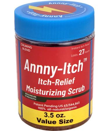 Recommended by the National Dermatologist Association - Itch Relief Scrub Extra Strength for Skin Irritations Eczema Treatment Poison Ivy Poison Oak Bug Bite Itch Relief - 3.5 Oz