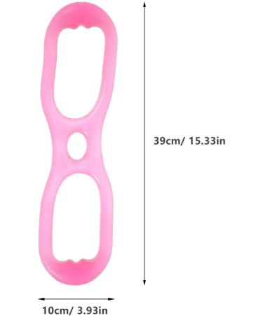 Toddmomy Elastic Pull Rope - Figure 8 Silicone Resistance Band for Yoga & Fitness | Medium Tension Drawstring Puller - Pink - International Shipping Available - Buy Online on GoSupps.com