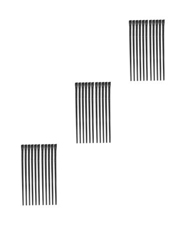 Baluue 36 Pcs Eyeliner Brush Eye Shadow Brush Flat Makeup Brushes Winged Makeup Brush Eyeshadow Black