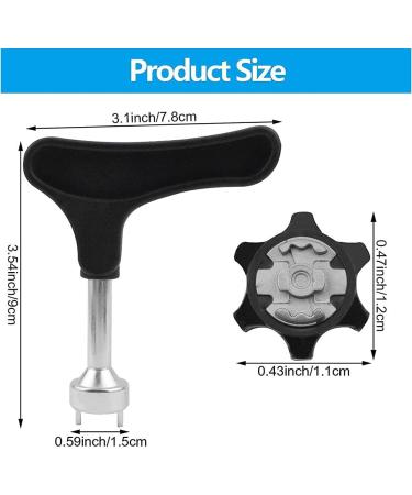 30 Pack Golf Shoe Spikes - Anti-Slip Replacement Pins with Wrench for Optimal Golf Performance - Buy Online on GoSupps.com