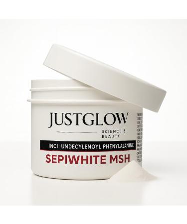 JustGlow Original Sepi white SkinWhite MSH Pure cosmetic skin brightening ingredient for DIY serums creams and lotions 20g