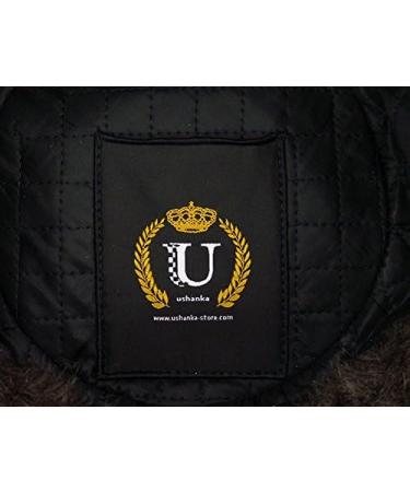 Fur Winter Ushanka Russian Hat with Secret Pocket & Red Star Emblem - X-Large White - Buy Online on GoSupps.com