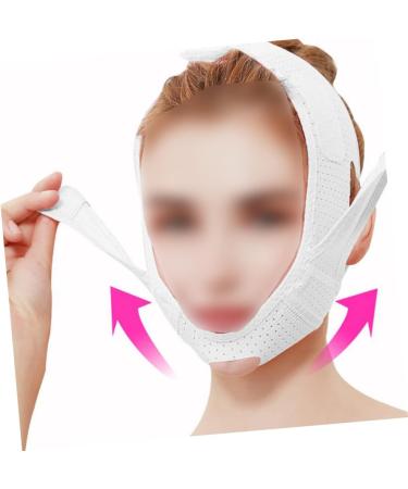 Mask chin cheek slim double chin band lifting belt hydrating overnight facelift breathable band strap men and women Belt 90*59cm As Shown - Buy Online on GoSupps.com