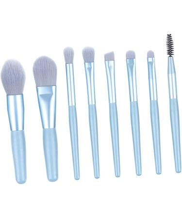 BIUDECO 8pcs Cosmetics Brush Eyeshadow Makeup Facial Kit Makeup Brushes Face Powder Brushes Blue - Buy Online on GoSupps.com