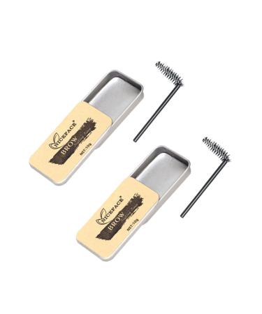 FOMIYES 2 Sets Eyebrow Soap Brow Cream Brow Styling Cream Cosmetic Supplies Eyebrow Trimming Cosmetics Miss