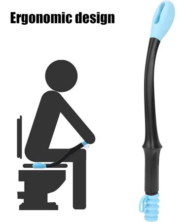 Bottom Buddy Wiping Aid - Comfort Toilet Paper Helper for Elderly & Mobility Impairments (Blue) - International Shipping Available - Buy Online on GoSupps.com