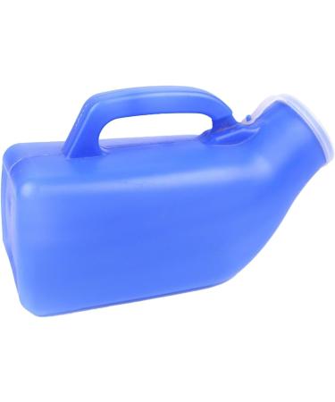 1200 ML Male Urinal with Cap Reusable Plastic Men Elderly Urinal Accessories for Home Elderly Urinal White - Buy Online on GoSupps.com