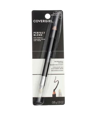 CoverGirl Perfect Blend Eye Pencil Basic Black 100 0.03 oz (Pack of 4)