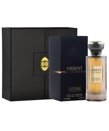 Orient Elite Woods for Men EDP - Eau De Parfum 100ml(3.4 oz) with Magnetic Gift Box Perfect For Gifting | Christmast Gift Basket Holiday Gift Box Perfume Oud perfume Perfumes for men Men's fragrances Fragrance Men's eau de parfum | Clove Saffron Rose Patc