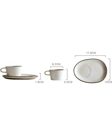 Coffee Cup and Saucer Vintage Ceramics Stoneware Timpani Cup Breakfast House Kitchen Office - Buy Online on GoSupps.com