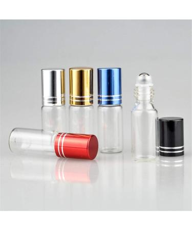 Hongyupu Roll On Glass Bottles for Essential Oils | Refillable Blue Roller Bottles | International Shipping Available - Buy Online on GoSupps.com