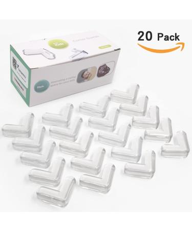 Clear Edge Bumpers (20-Pack) Corner Protectors for Baby Safety from Table Corners  Best High Resistant Furniture Corner Bumper  Child Proof Rubber Cabinet Cushion Cover  Plastic Covers 20 Count (Pack of 1) - Buy Online on GoSupps.com