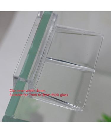 16pcs Clear Acrylic Fish Tank Glass Cover Clips for Rimless Aquariums (6mm) - Buy Online on GoSupps.com