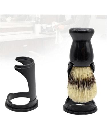 Beard Brush Stand Holder | Plastic Tool Holder for Wet & Dry Shaving | Beauty Tools - Black - Buy Online on GoSupps.com