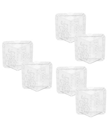 Yardwe 6 Pcs Square Apple Molds Plastic Fruit Mushroom Square Styling Square Model Stereotypes