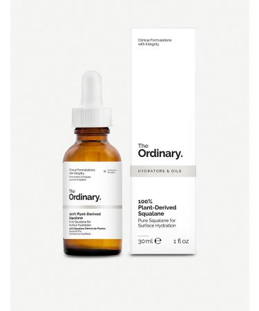 The Ordinary 100% Plant-Derived Squalane Oil 30ml - 1 Fl Oz Skin Moisturizer for Face