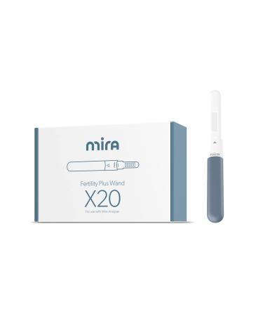 Mira Fertility Plus Analyzer Replacement E3G + LH Test Wands, 20 Ovulation Tests ESTROGEN + LH 20 Count (Pack of 1)