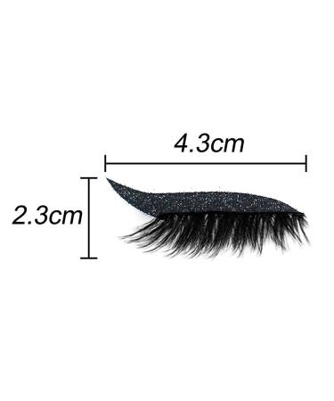 Urisgo Eyeliner Stickers - Reusable Easy Application Eyelash Stickers (4 Pairs) for Perfect Eye Makeup - Buy Online on GoSupps.com