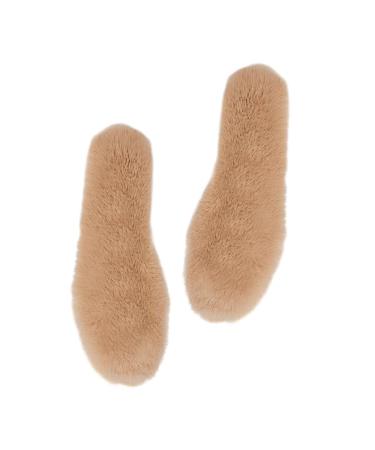 FOMIYES 2 Pairs Faux Rabbit Fur Insole Comfortable Insoles Shoe Accessory Winter Insoles Adult Winter Insole Cold-Proof Insoles - Insole Winter Comfortable Insole Warm Insoles