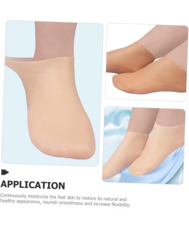 Healeved 3 Pairs Moisturizing Socks Non Socks Spa Socks Foot Socks Moisturizing Overnight Moisturizer Socks Foot Care Gel Socks for Dry Cracked Feet Women Foot Mask Sole of Foot Lotion Sebs - Buy Online on GoSupps.com