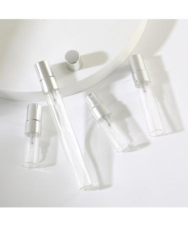 QEDBOJE 5 Pieces Reusable Mini Spray Bottle Portable Transparent Glass Perfume Bottle Mini Bottle for Liquid Perfume Daily Use and Travel (5 ml) - Buy Online on GoSupps.com