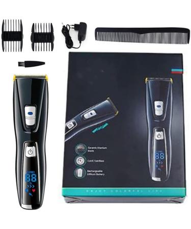 Professional Adjustable Hair Clipper & Electric Beard Trimmer for Men - Full Body Groomer in Black | International Shipping Available - Buy Online on GoSupps.com