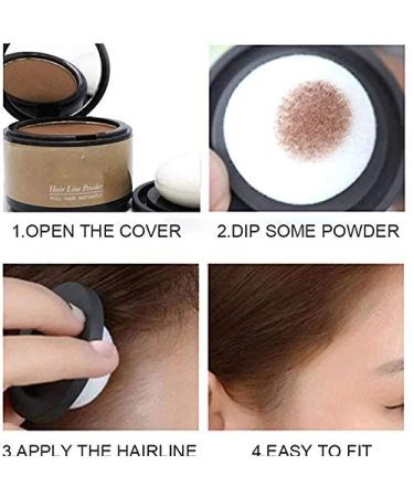 Youthcolor Hair Shading Powder - Waterproof Hairline Shadow Fibers for Fluffy Thin Hair - Black (5) - Buy Online on GoSupps.com