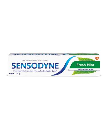 Sensodyne Fresh Mint Sensitivity Toothpaste for Sensitive Teeth and Fresh Breath 70g (Pack of 1)
