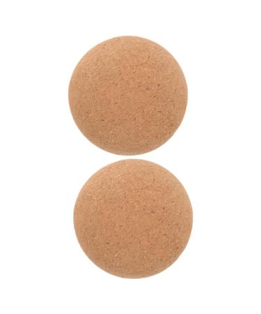 Yardwe 2 Cork massage ball yoga therapy wall foot massage scooter wooden ball for myofascial trigger point therapies muscle node deep tissue relief 10 cm