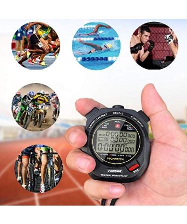 Professional Timer Stopwatch | Digital Sports Stopwatch with Countdown Timer | 100 Lap Memory | 0.01 Second Timing | Water Resistant | Multi-Functional Stopwatch for Swimming, Running, Training - Buy Online on GoSupps.com