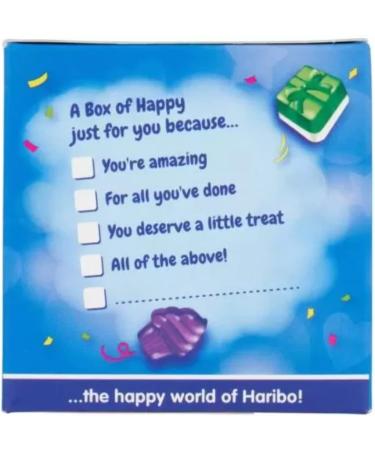 Haribo Gummy Sweets Gift Box pack of 6 x 120g Secret Santa Stocking Filler Sweets Gift - Buy Online on GoSupps.com
