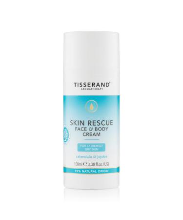 Tisserand aromatherapy Skin Rescue Face and body cream with marigold and jojoba oil 100% pure essential oil mixture 100 ml