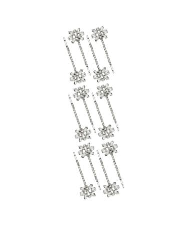 FOMIYES 6 Pairs Bridal Rhinestone Barrette 90s Jewelry for Women Aesthetic Hair Accessories Metal Hair Clips for Women Rhinestones Hair Pin Wedding Hair Pin Zinc Alloy Pearl Hairpin Bride